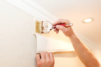 Pose de papier peint à l'Isle-d'Abeau — revêtements muraux et toiles de verre